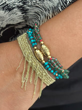 Charger l'image dans la galerie, Bracelet Manille agates vertes