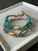 Charger l'image dans la galerie, Bracelet Manille turquoises