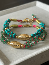 Charger l'image dans la galerie, Bracelet Manille agates vertes