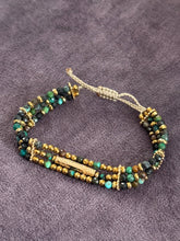 Charger l&#39;image dans la galerie, Bracelet Carmen turquoises africaines
